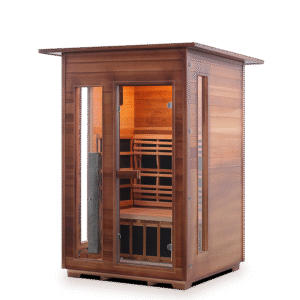 Enlighten Rustic 2 - 2 Person Infrared Indoor Sauna Full Spectrum