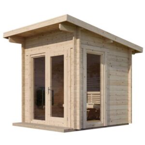 SaunaLife Model G4 Outdoor 4-6 Person Home Sauna Kit